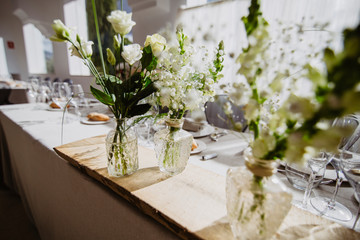 Fototapeta na wymiar wedding dining room