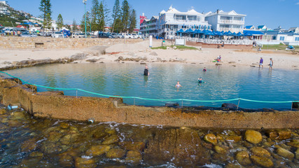 Panoramic views of the stunning holiday town of Mosselbay in the Garden Route of South Africa