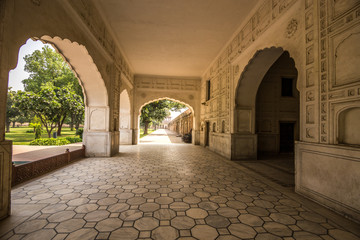 Coridoors of Shalamar Gardens, Lahore Pakistan