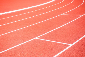 Fototapeta premium Sport running track for running and jogging for excercise and competition.