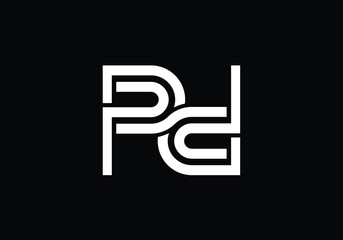 P D, PD Initial Letter Logo design vector template, Graphic Alphabet Symbol for Corporate Business Identity