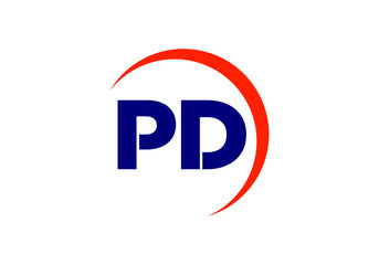 P D, PD Initial Letter Logo design vector template, Graphic Alphabet Symbol for Corporate Business Identity