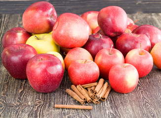 red ripe and juicy Apple