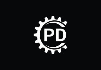 P D, PD Initial Letter Logo design vector template, Graphic Alphabet Symbol for Corporate Business Identity