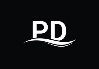 P D, PD Initial Letter Logo design vector template, Graphic Alphabet Symbol for Corporate Business Identity