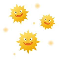 花粉のイラスト