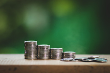 Saving money concept for investing and for the future.