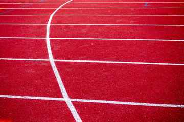 Fototapeta premium Red running track for running sport