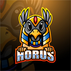 Horus mascot esport logo design