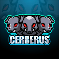 Cerberus mascot esport logo design © frescostudio