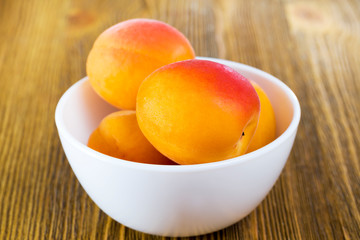 apricots in a plate
