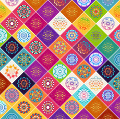 A colourful mandalas background