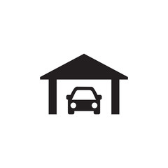 GARAGE ICON , CAR GARAGE ICON