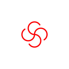 Vector technology symbol. Abstract tech icon