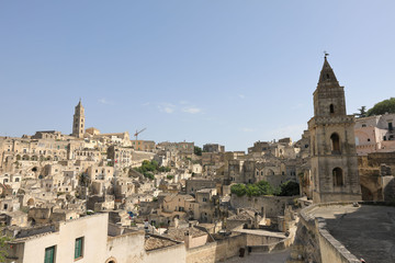 Obraz premium CItyscape of Matera Italy, World Heritage