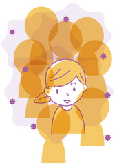 集団による感染症の感染リスクのイラスト