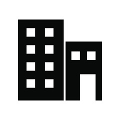 Building hospital icon , template logo design emblem isolated illustration vector , business science emergency outline solid background white