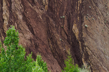 granite stone wall, rock face as background, mountain for rock climbers