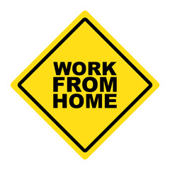 Vector Work From Home Sign