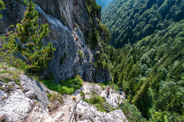 Greenstone via ferrata in Germany, Bavaria