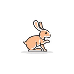Fototapeta na wymiar Rabbit inspiration logo design download