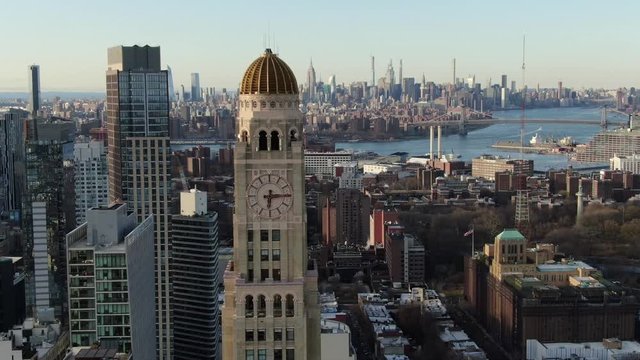 Clocktower, Downtown Brooklyn, New York During Coronavirus Outbreak, 2020