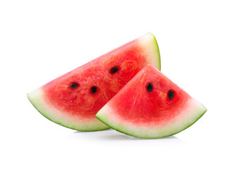 Sliced watermelon isolated on white background