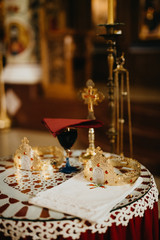  Church details at a church wedding