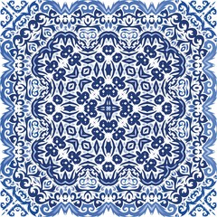Decorative color ceramic azulejo tiles.