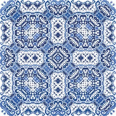 Antique portuguese azulejo ceramic.