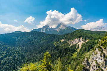 Fototapeta premium Greenstone via ferrata in Germany, Bavaria