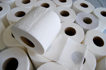 rolls of toilet paper