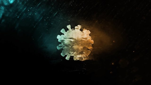 Virus 4k logo reveal Abstract Concept