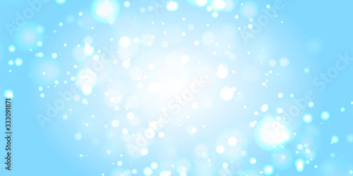 マスター2背景素材 玉ボケ 海 水 背景 ゴージャス 青色 クリスマス 雪 冬 水しぶき 波 キラキラ Wall Mural Design Box