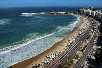 Praia de Copacabana vista de cima