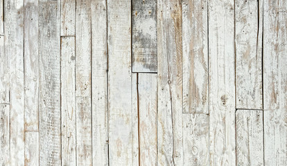 old wooden boards fence background. white rustic texture surface. rustic woodpile scene. template for design