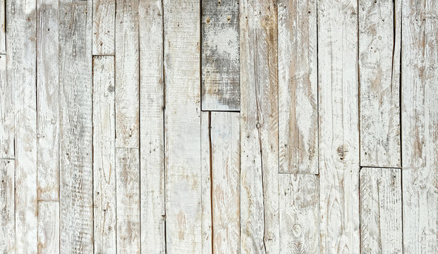 old wooden boards fence background. white rustic texture surface. rustic woodpile scene. template for design