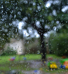La lluvia en la ventana