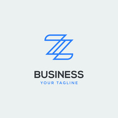 abstract modern leter Z logo design business