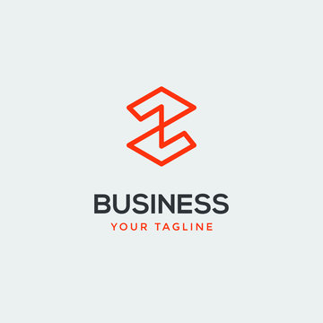abstract modern leter Z logo design business
