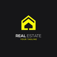 real estate logo modern design template 