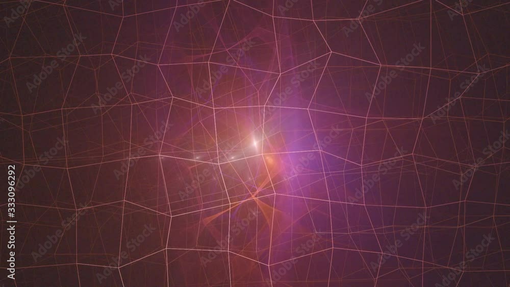 Poster abstract background. neon vector lines in motion. deep space journey, intergalactic travel. colorful