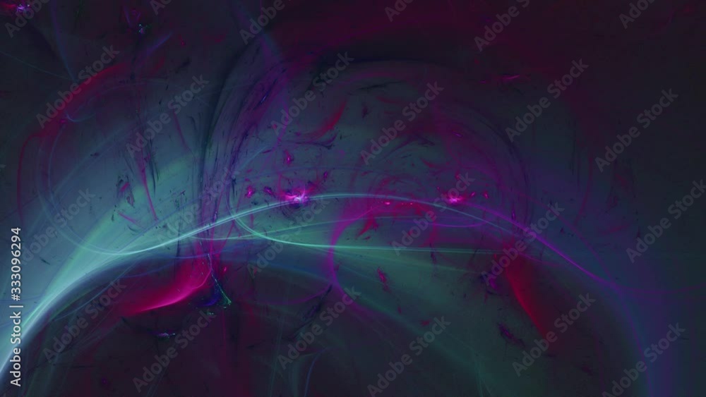 Poster abstract background. neon vector lines in motion. deep space journey, intergalactic travel. colorful
