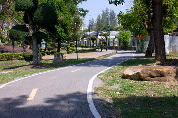 Jogging track in the park