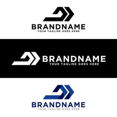 Logistic logo icon template. Arrow logo icon and delivery logo template. Simple design on trendy logo