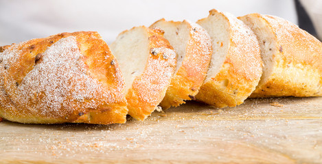 loaf of fresh soft bread