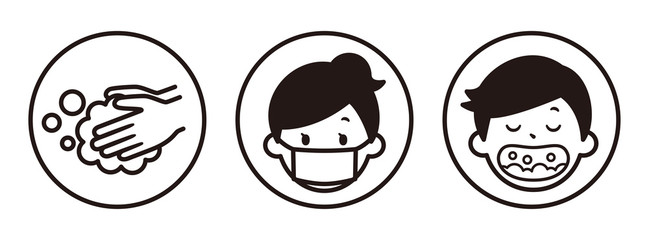 感染予防　アイコン © hidamari