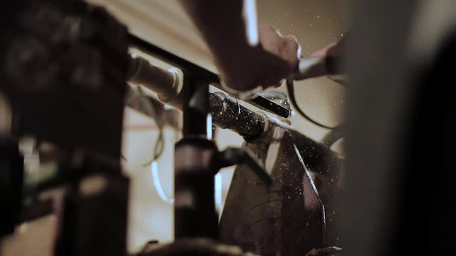 the craftmanship making wood object