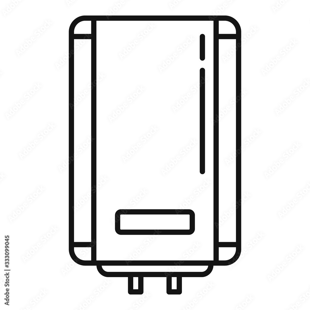 Aufkleber boiler service icon. outline boiler service vector icon for web design isolated on white background