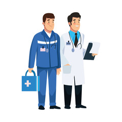 paramedic and doctor staff characters